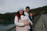 Bossert family on the bridge